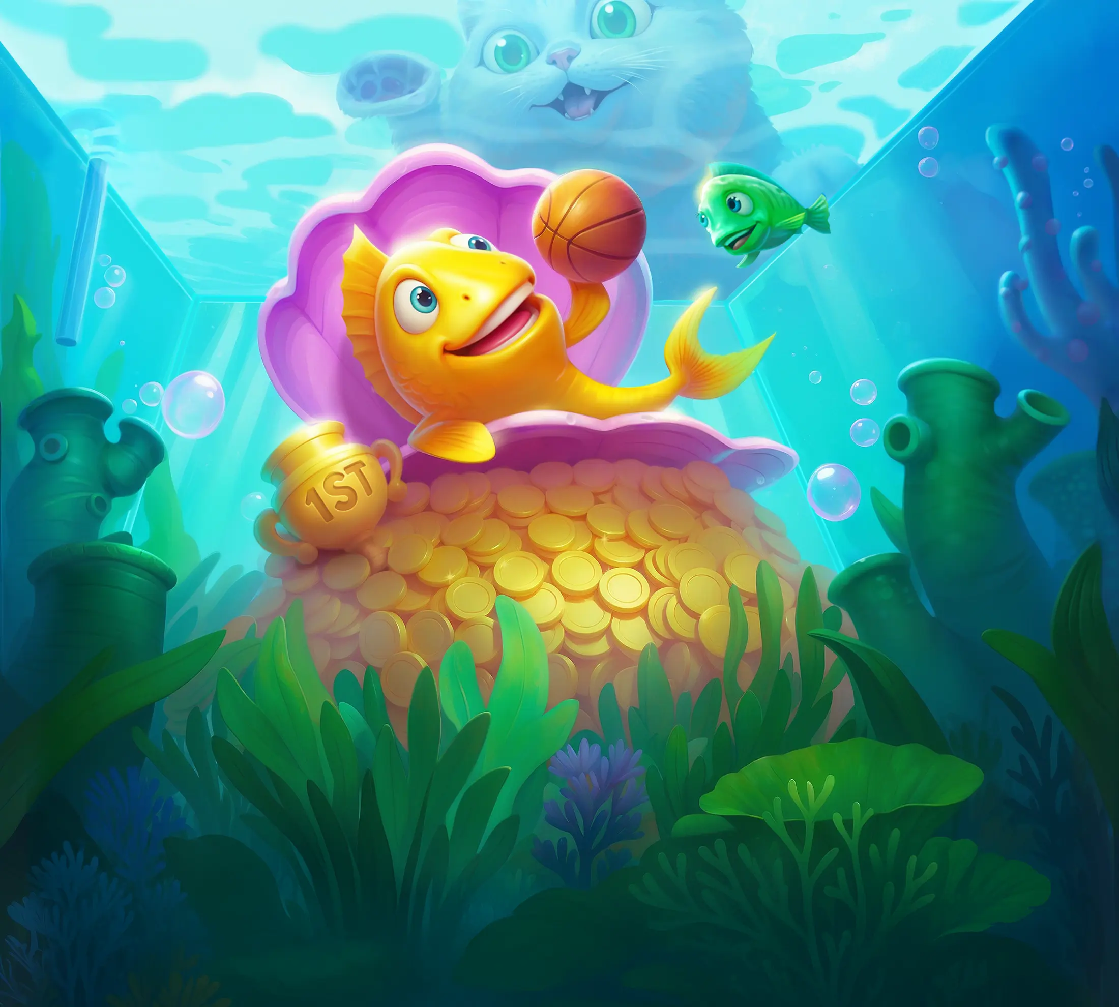 Welcome bonus and free spin rewards displayed after completing registration